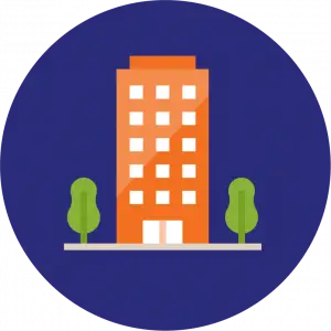 Icon of a workplace building